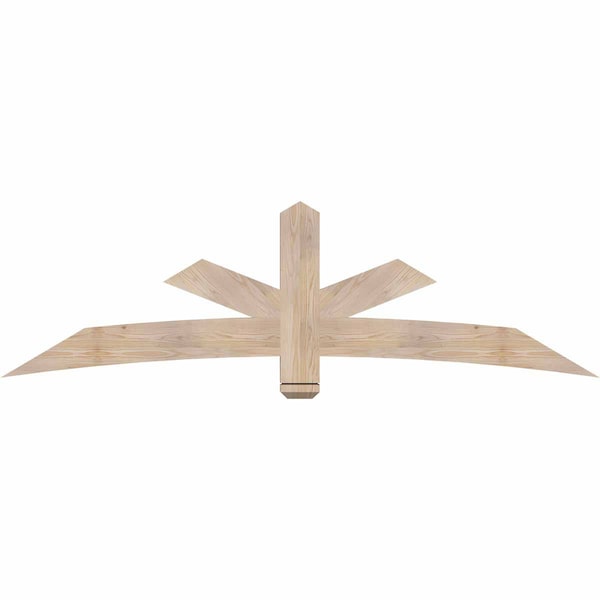 Ekena Millwork Alberta Smooth Timber Gable Bracket, Douglas Fir, 84"W x 24"H x 3 1/2"D x 5 1/2"F, 7/12 Pitch GBW084X24X0406ALB00SDF - main